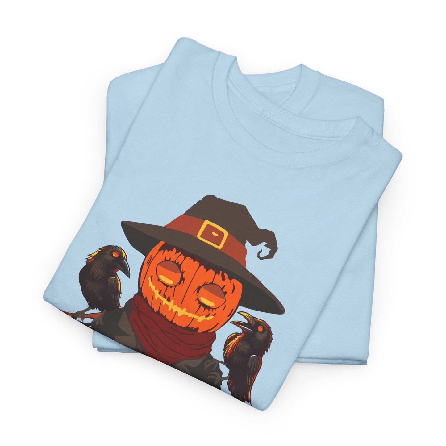 Dark Harvest Scarecrow Pumpkin T-Shirt - Spooky, Halloween, Gothic