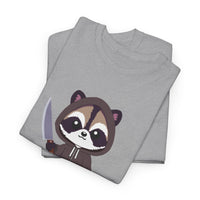 Hooded Raccoon Knife Shirt