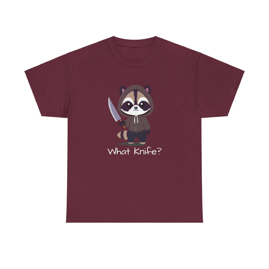 Hooded Raccoon Knife Shirt