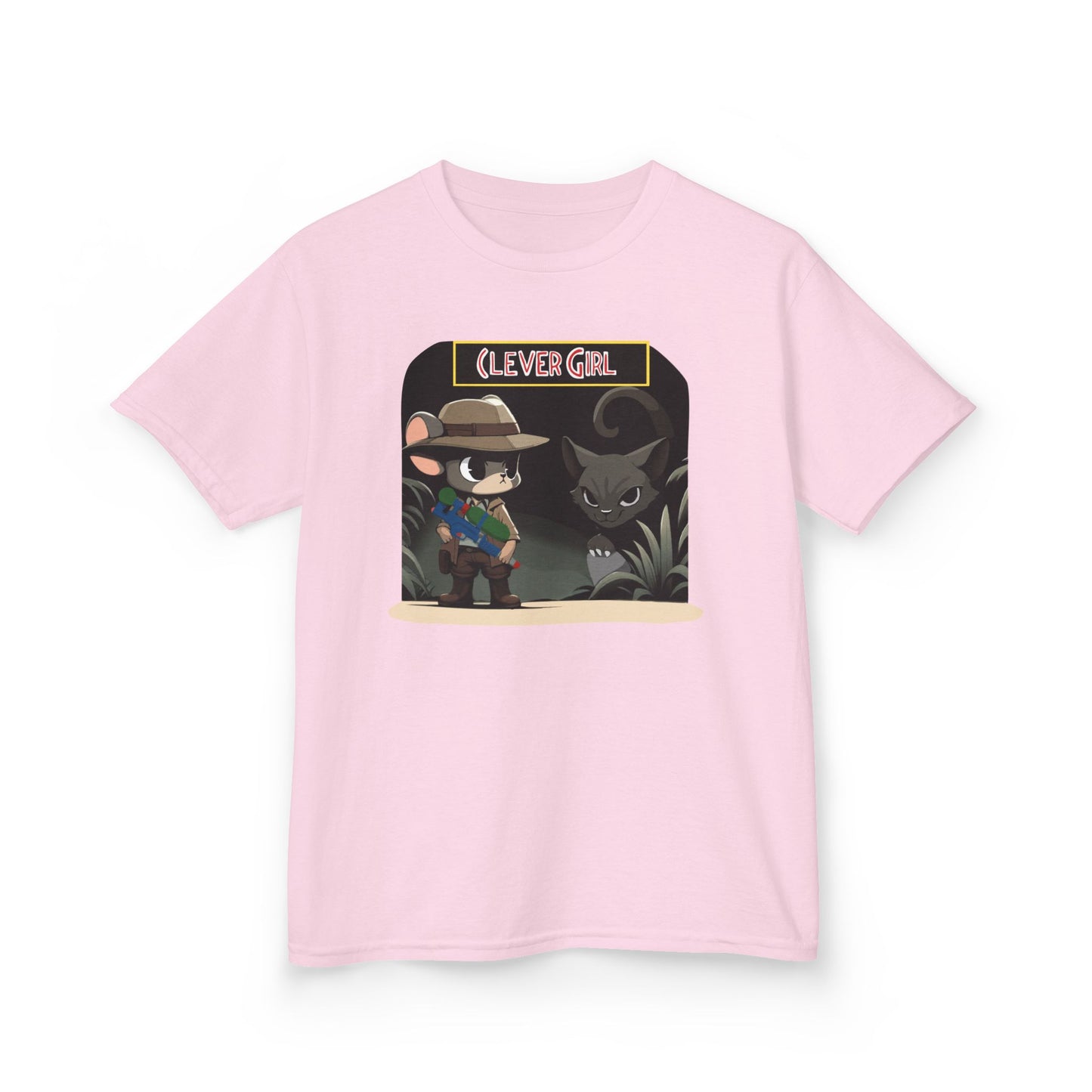 Clever Girl Kids Tee, Fun Graphic T-Shirt for Children, Adventure Shirt, Birthday Gift for Kids, Cute Animal Tee