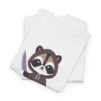 Hooded Raccoon Knife Shirt