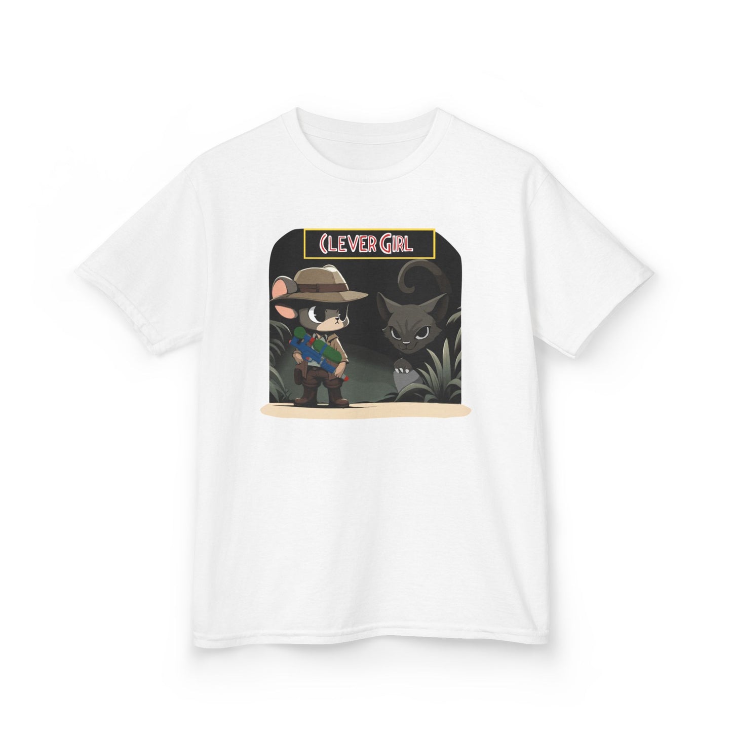 Clever Girl Kids Tee, Fun Graphic T-Shirt for Children, Adventure Shirt, Birthday Gift for Kids, Cute Animal Tee