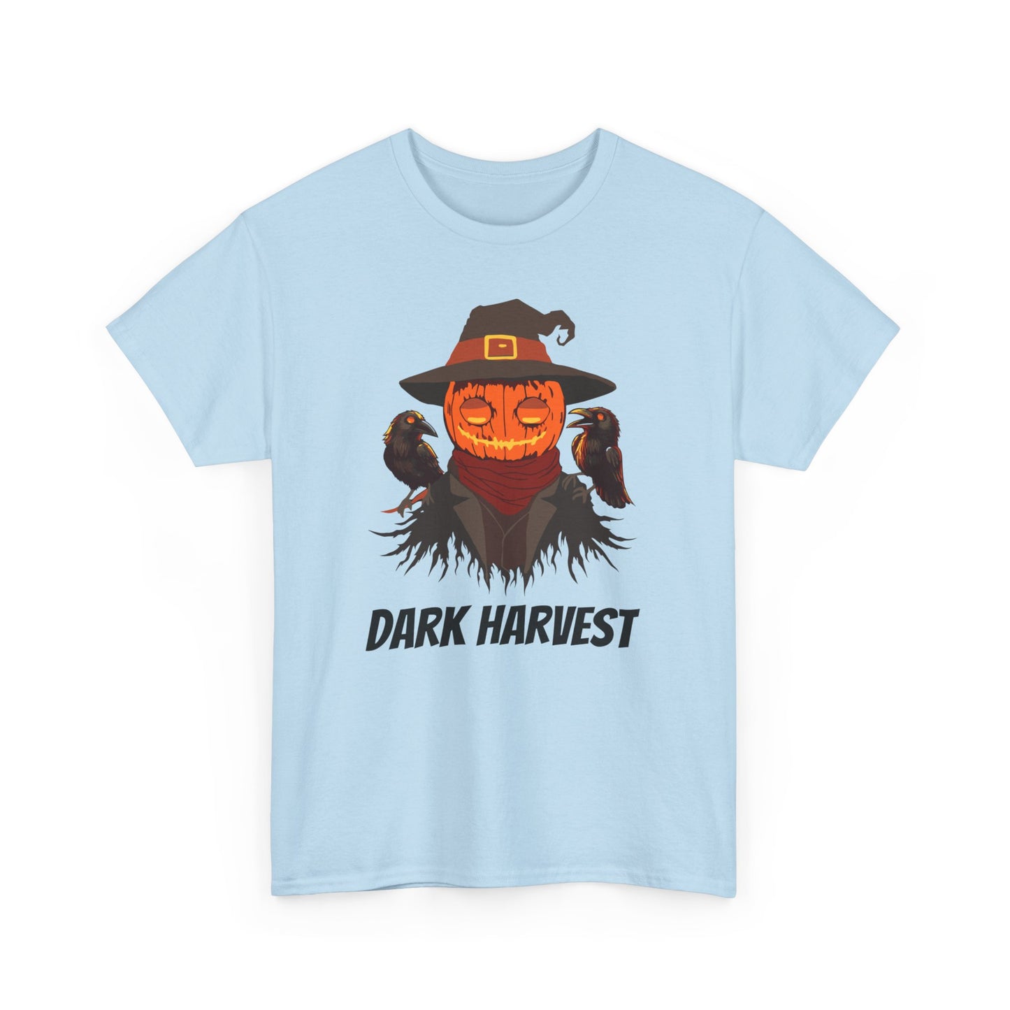 Dark Harvest Scarecrow Pumpkin T-Shirt - Spooky, Halloween, Gothic