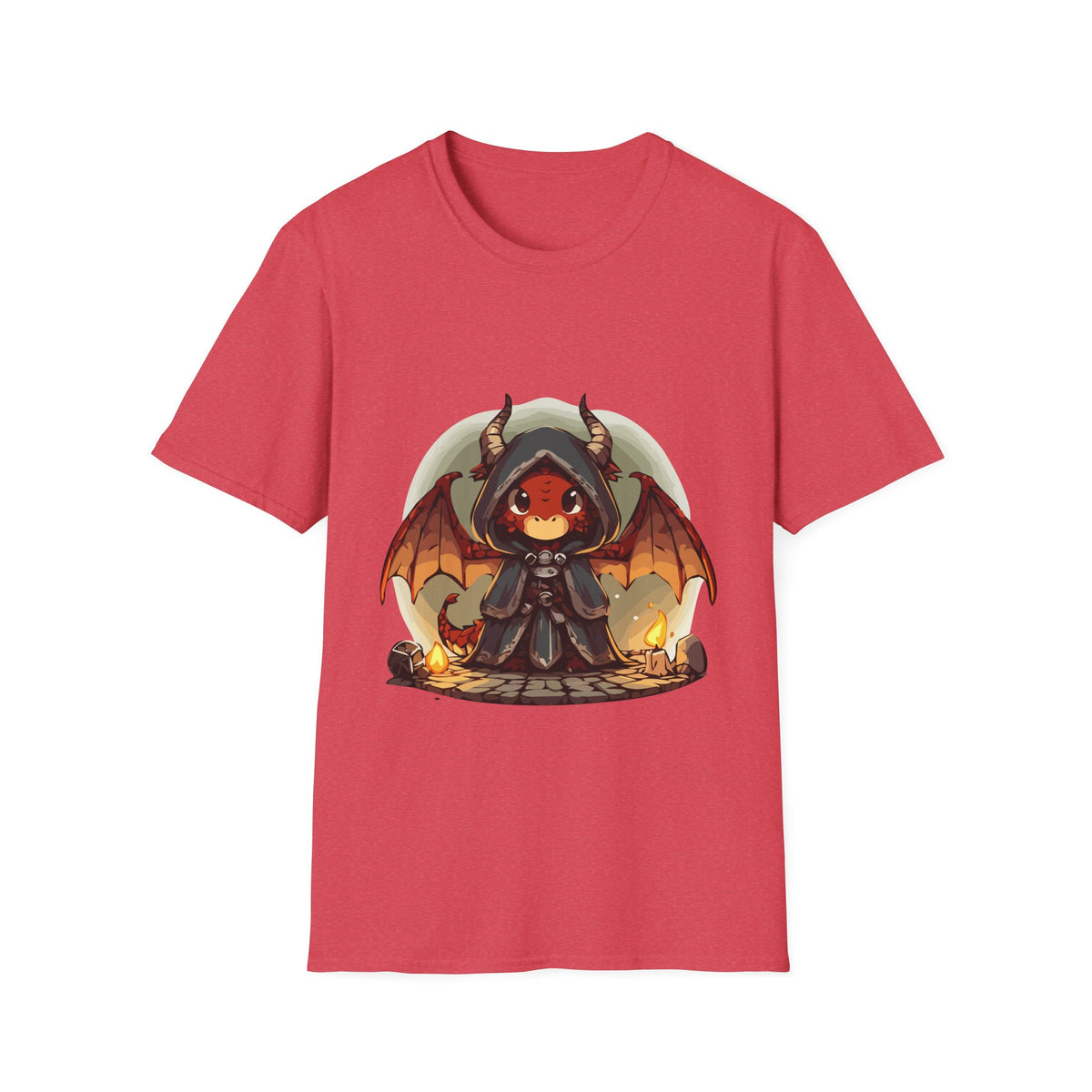Hooded Dragon Demon Unisex Softstyle T-Shirt