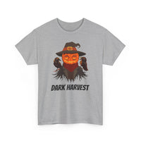 Dark Harvest Scarecrow Pumpkin T-Shirt - Spooky, Halloween, Gothic
