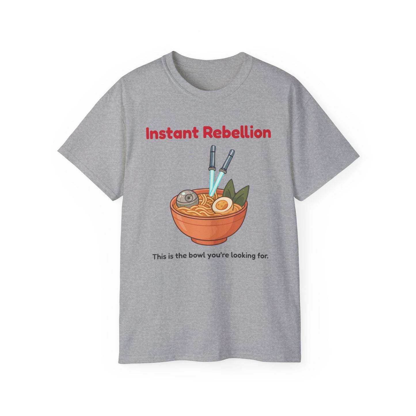 Funny Instant Ramen Unisex Ultra Cotton Tee – Perfect for Food Jedi!