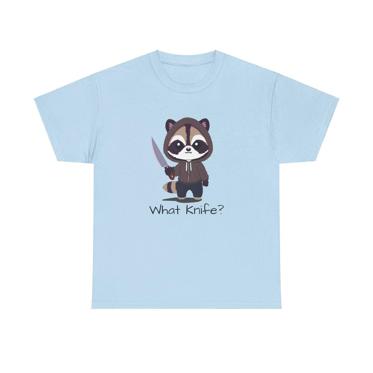 Hooded Raccoon Knife Shirt