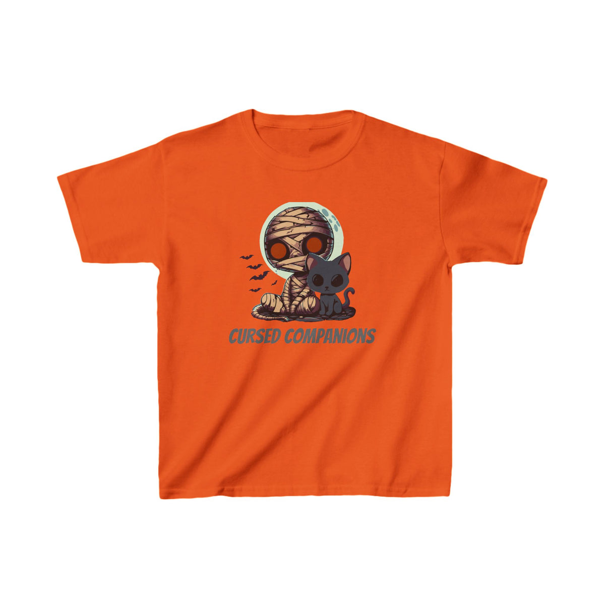 Spooky Cute Mummy Kids Shirt - "Cursed Companions"