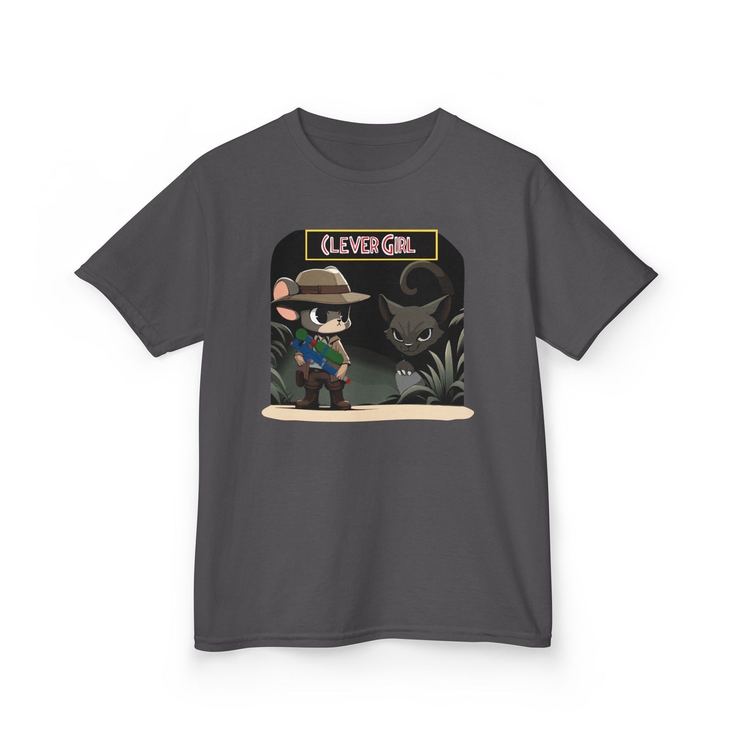 Clever Girl Kids Tee, Fun Graphic T-Shirt for Children, Adventure Shirt, Birthday Gift for Kids, Cute Animal Tee