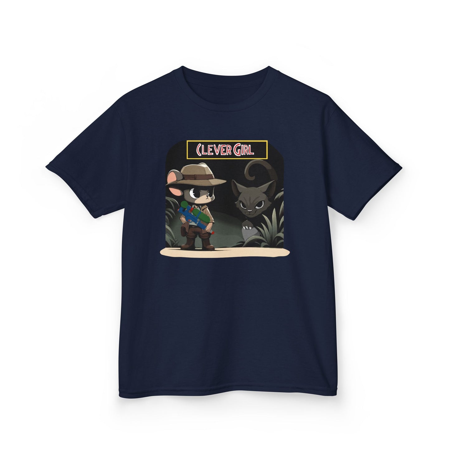 Clever Girl Kids Tee, Fun Graphic T-Shirt for Children, Adventure Shirt, Birthday Gift for Kids, Cute Animal Tee