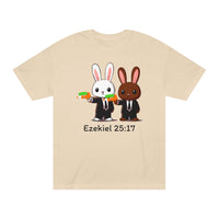 Ezekiel 25:17 Bunny Tee, Unisex Graphic Tee, Funny T-Shirt, Cute Animal Shirt, Gift for Friends, Easter Apparel