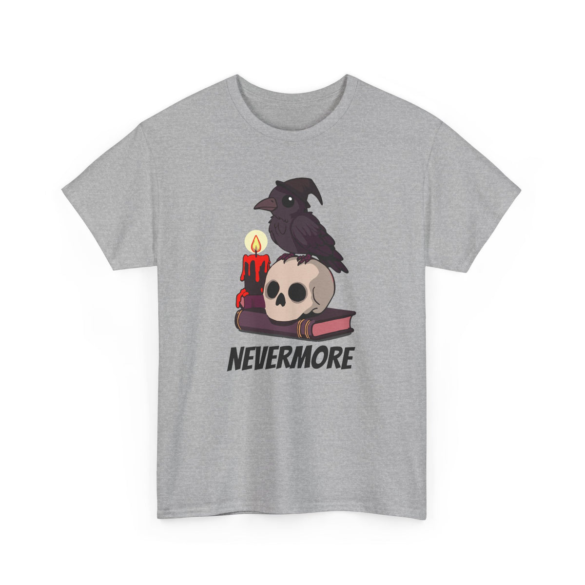Nevermore Raven T-Shirt - Gothic, Spooky, Edgar Allan Poe