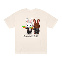 Ezekiel 25:17 Bunny Tee, Unisex Graphic Tee, Funny T-Shirt, Cute Animal Shirt, Gift for Friends, Easter Apparel