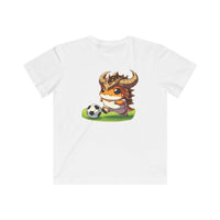 Personalized Kids Soccer T-Shirt with Cute Horned Toad Design
