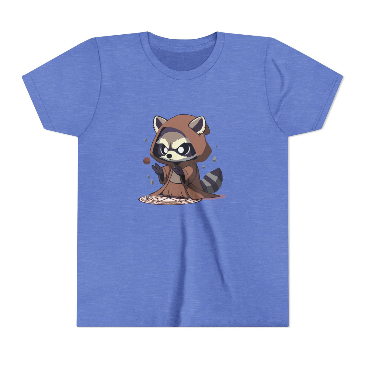 Raccoon Hoodie Youth Short Sleeve Tee - Perfect for Playtime and Parties