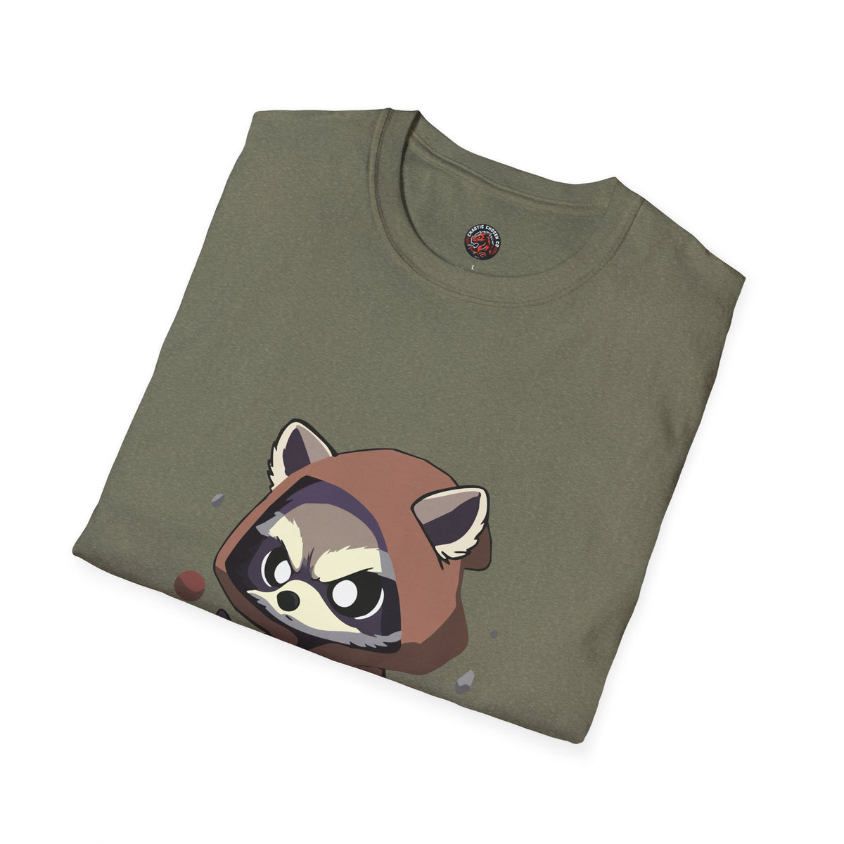 Cute Raccoon Space Wizard Unisex Softstyle T-Shirt - Perfect for Animal and Star Wars Fans