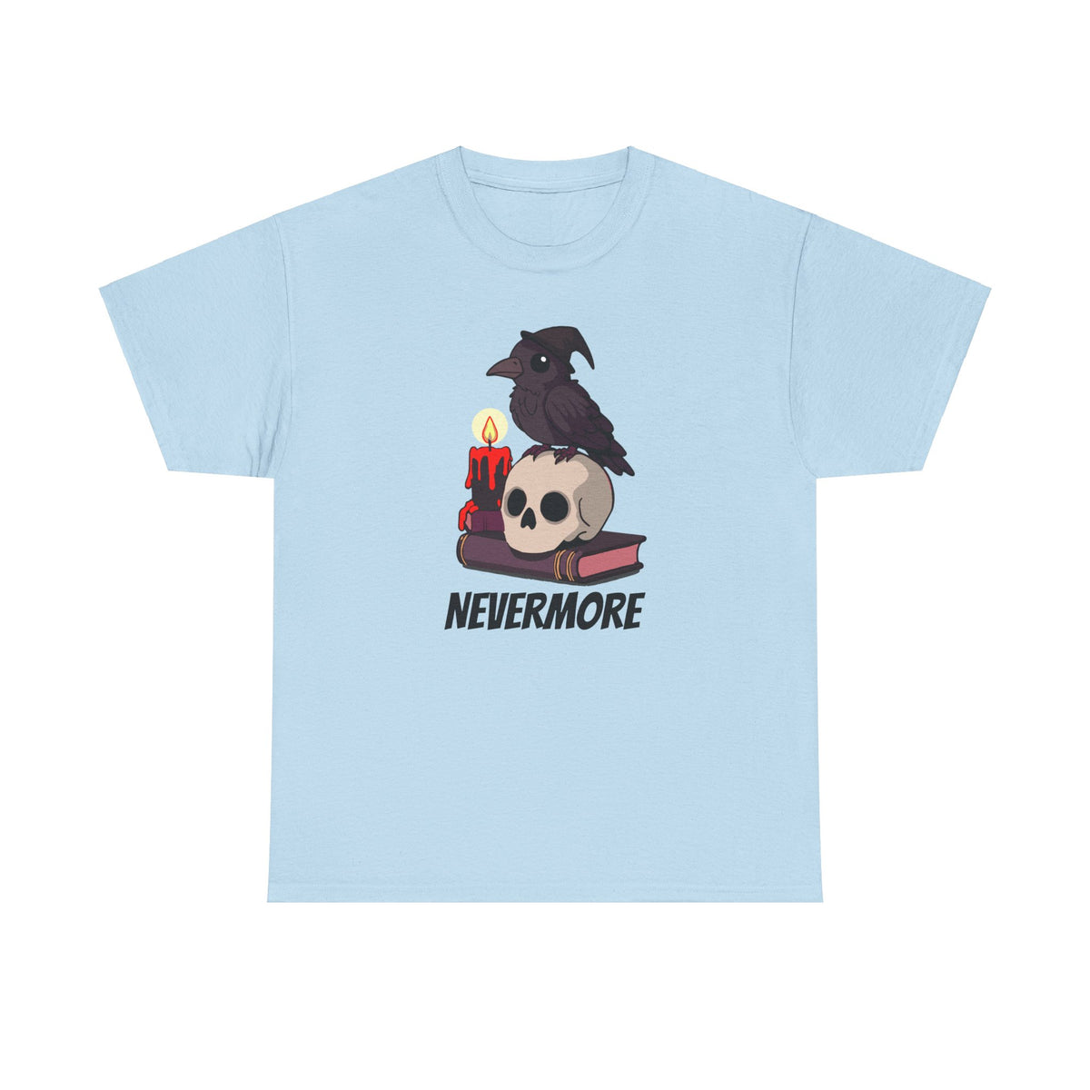 Nevermore Raven T-Shirt - Gothic, Spooky, Edgar Allan Poe