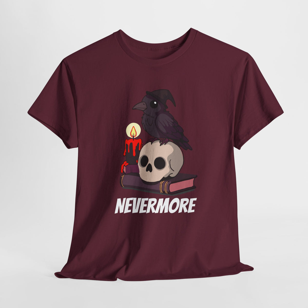 Nevermore Raven T-Shirt - Gothic, Spooky, Edgar Allan Poe