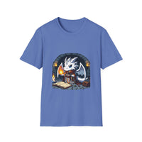 Fantasy Dragon Wizard Unisex Softstyle T-Shirt - Perfect for Gamers and Fantasy Lovers