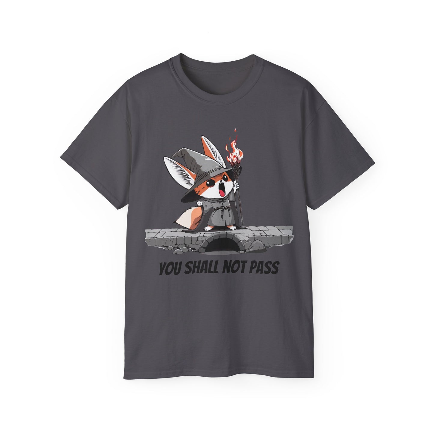 Whimsical Fox Wizard Tee: Cozy Gift for Animal Lovers, Cute T-shirt for Kids and Adults, Fantasy Merch, Gift for Halloween