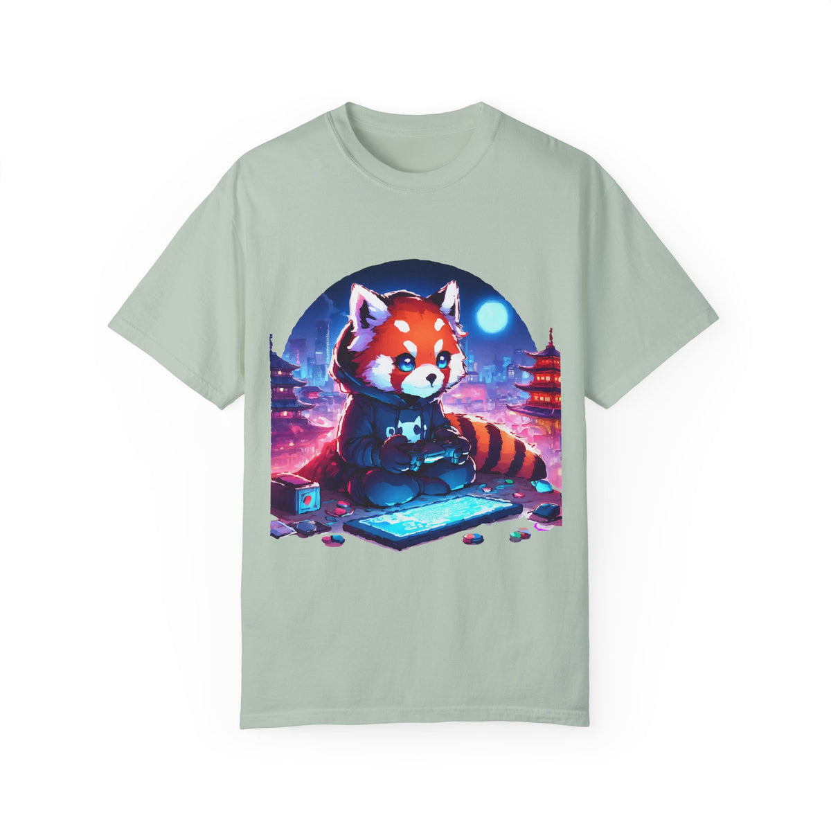 Red Panda Gamer T-Shirt - Cute & Funny Gaming Apparel