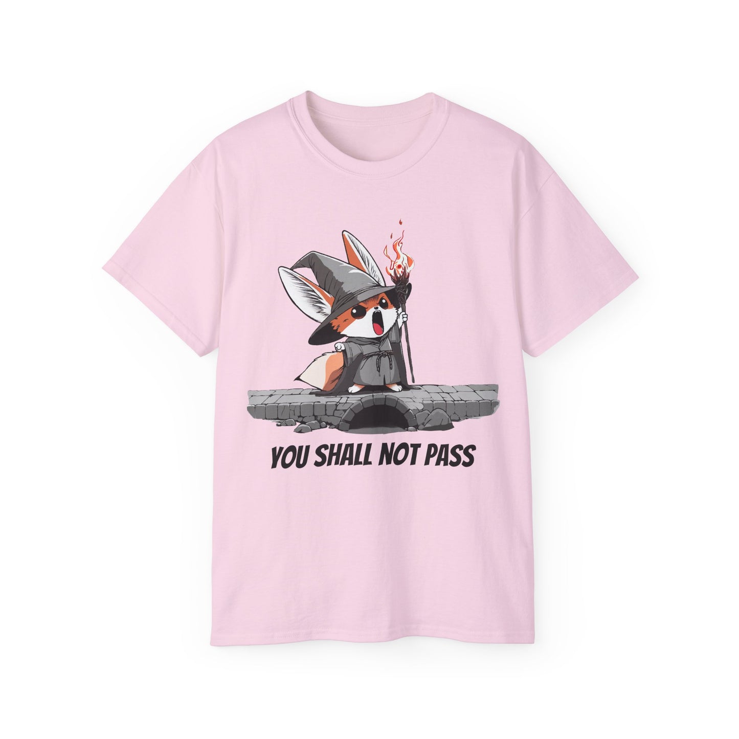 Whimsical Fox Wizard Tee: Cozy Gift for Animal Lovers, Cute T-shirt for Kids and Adults, Fantasy Merch, Gift for Halloween
