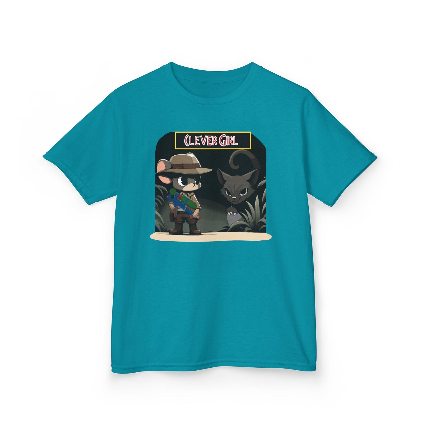Clever Girl Kids Tee, Fun Graphic T-Shirt for Children, Adventure Shirt, Birthday Gift for Kids, Cute Animal Tee